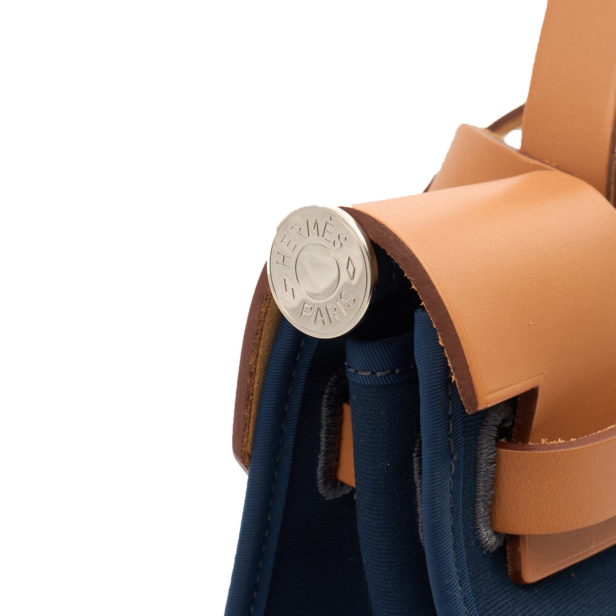 Hermes Tote Herbag Zip 31 in Bleu Électrique, Canvas — Alternate View 9
