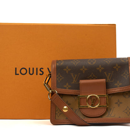 Louis Vuitton Cross Body Dauphine MM Bag in Reverse Monogram, Canvas — Alternate View 13