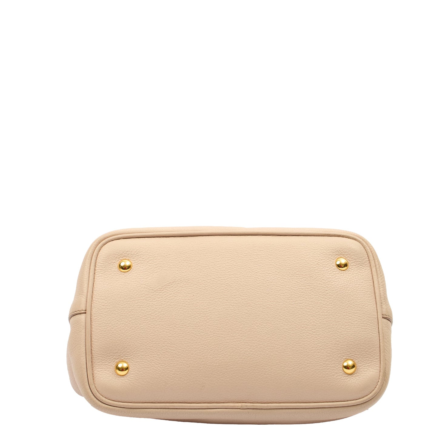 Miu Miu Cross Body Tote in Neutral, Leather — Top View