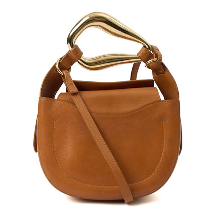 Chloe Cross Body Camel Kiss - Small in Brown, Leather — Top View