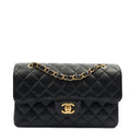 Chanel Cross Body Classic Double Flap - Small in Black, Caviar Leather — Front View
