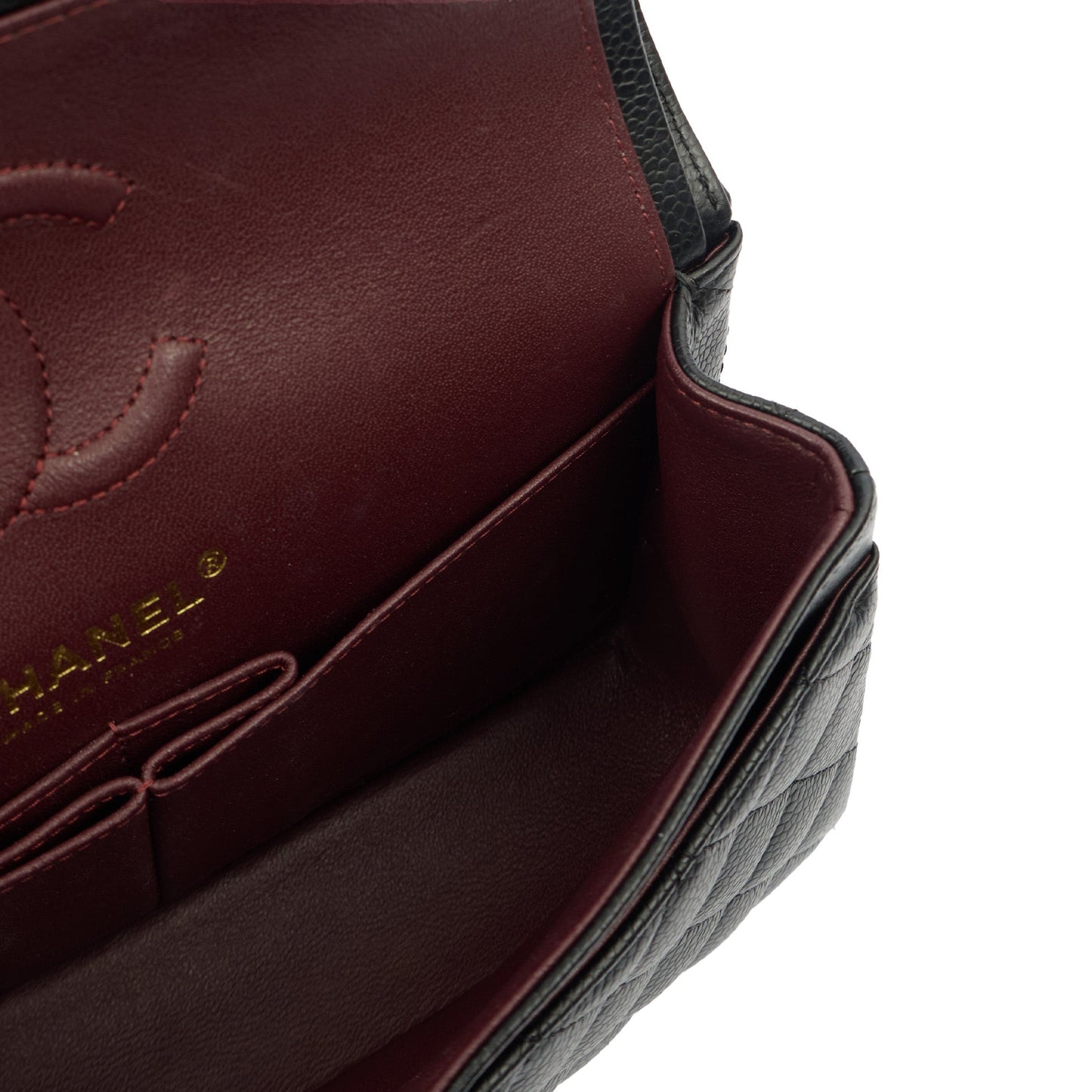 Chanel Cross Body Classic Double Flap - Small in Black, Caviar Leather — Alternate View 9