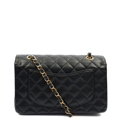 Chanel Cross Body Classic Double Flap - Small in Black, Caviar Leather — Alternate View 12