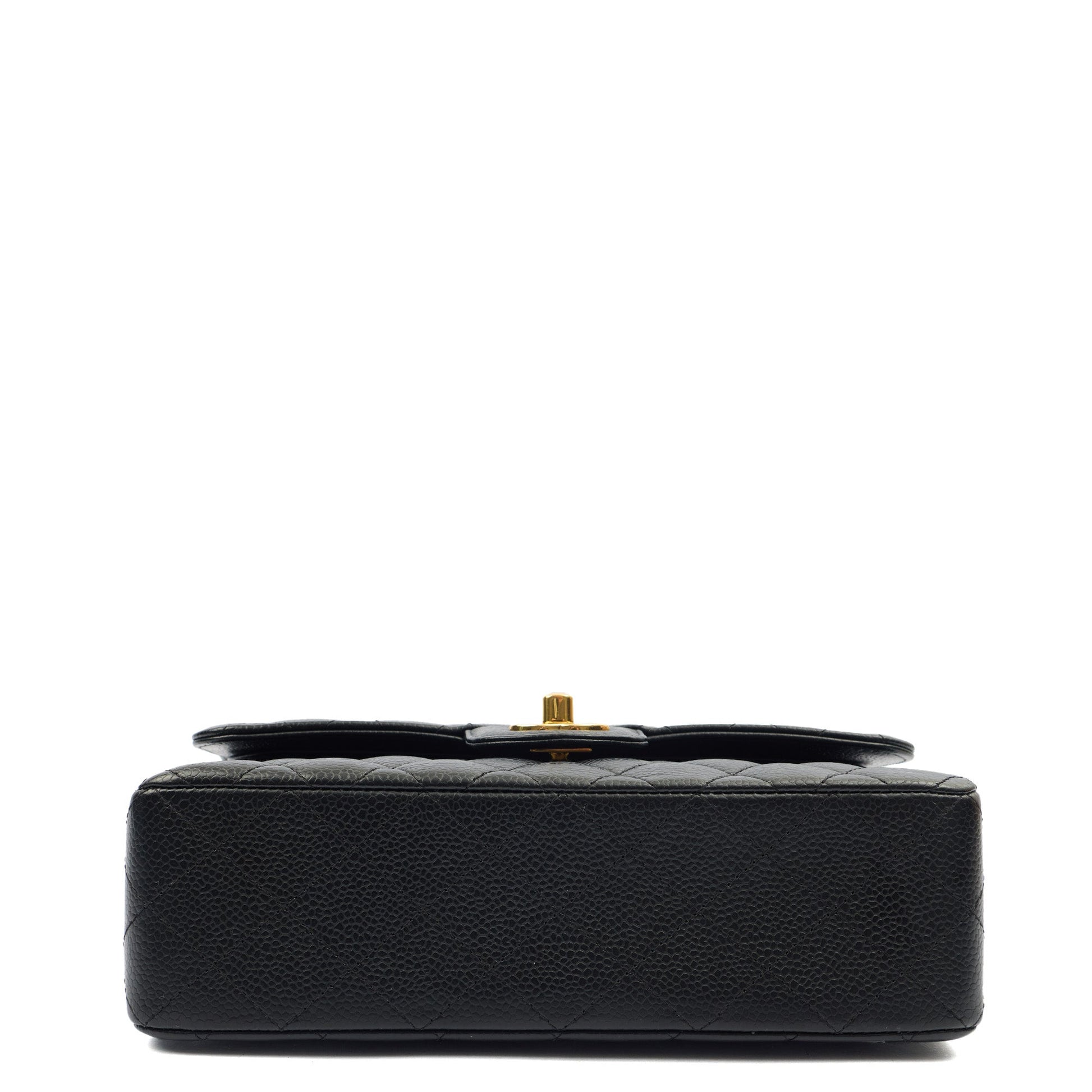 Chanel Cross Body Classic Double Flap - Small in Black, Caviar Leather — Alternate View 13