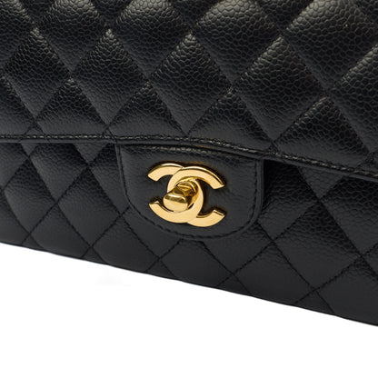 Chanel Cross Body Classic Double Flap - Small in Black, Caviar Leather — Alternate View 15