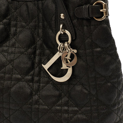 Christian Dior Tote Panarea Tote in Black, Coated Canvas — Lifestyle View