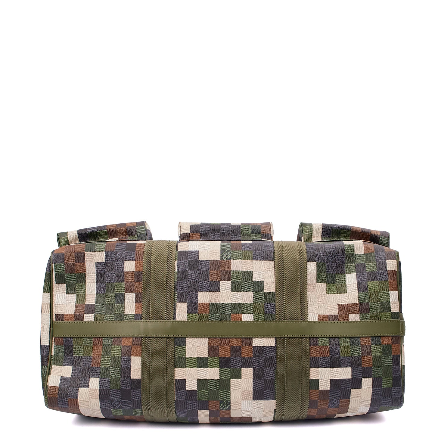 Louis Vuitton Soft Sided Keepall 55 Bandouliere in Damoflage, Canvas — Alternate View 13