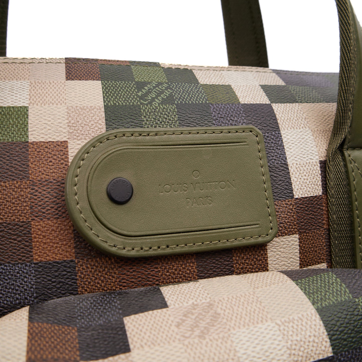 Louis Vuitton Soft Sided Keepall 55 Bandouliere in Damoflage, Canvas — Alternate View 16