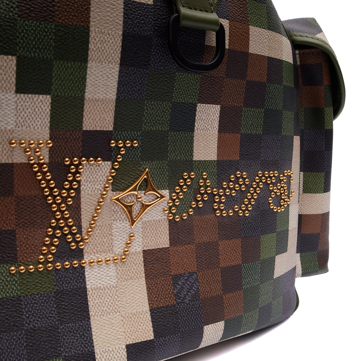 Louis Vuitton Soft Sided Keepall 55 Bandouliere in Damoflage, Canvas — Alternate View 15