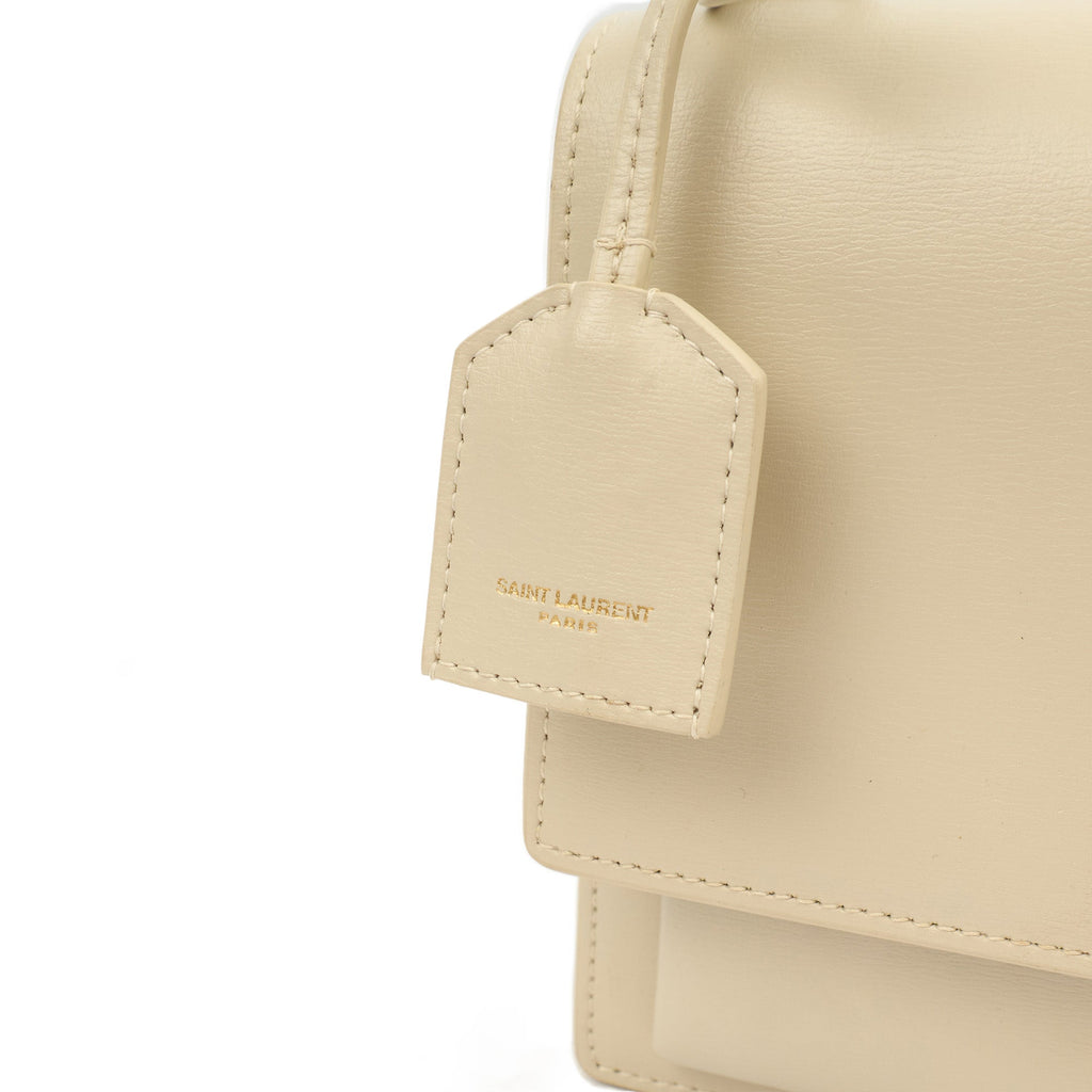 Saint Laurent Cross Body Sunset - Medium in Neutral, Leather — Lifestyle View