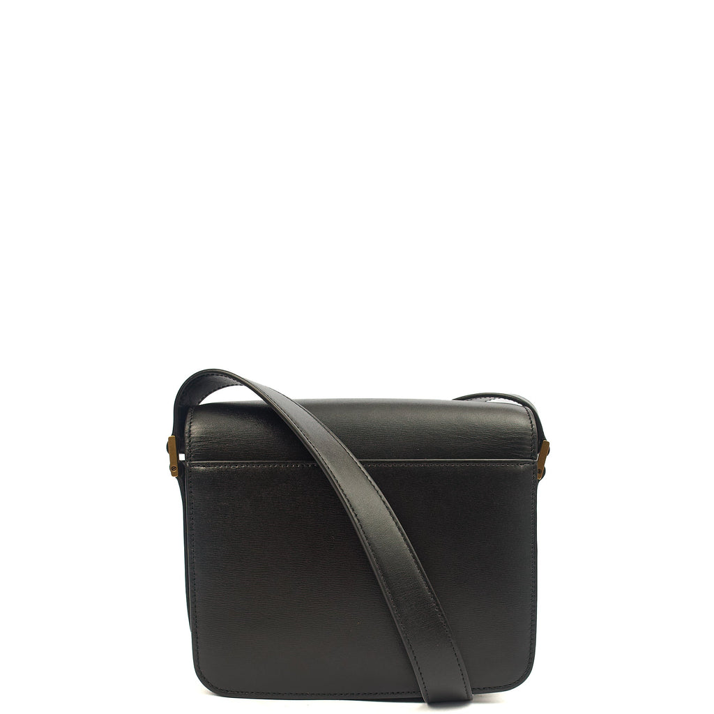 Saint Laurent Shoulder Bag LE 61 in Black, Calfskin Leather — Alternate View 9