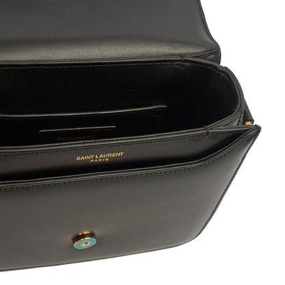 Saint Laurent Shoulder Bag LE 61 in Black, Calfskin Leather — Alternate View 11
