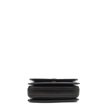 Saint Laurent Shoulder Bag LE 61 in Black, Calfskin Leather — Top View