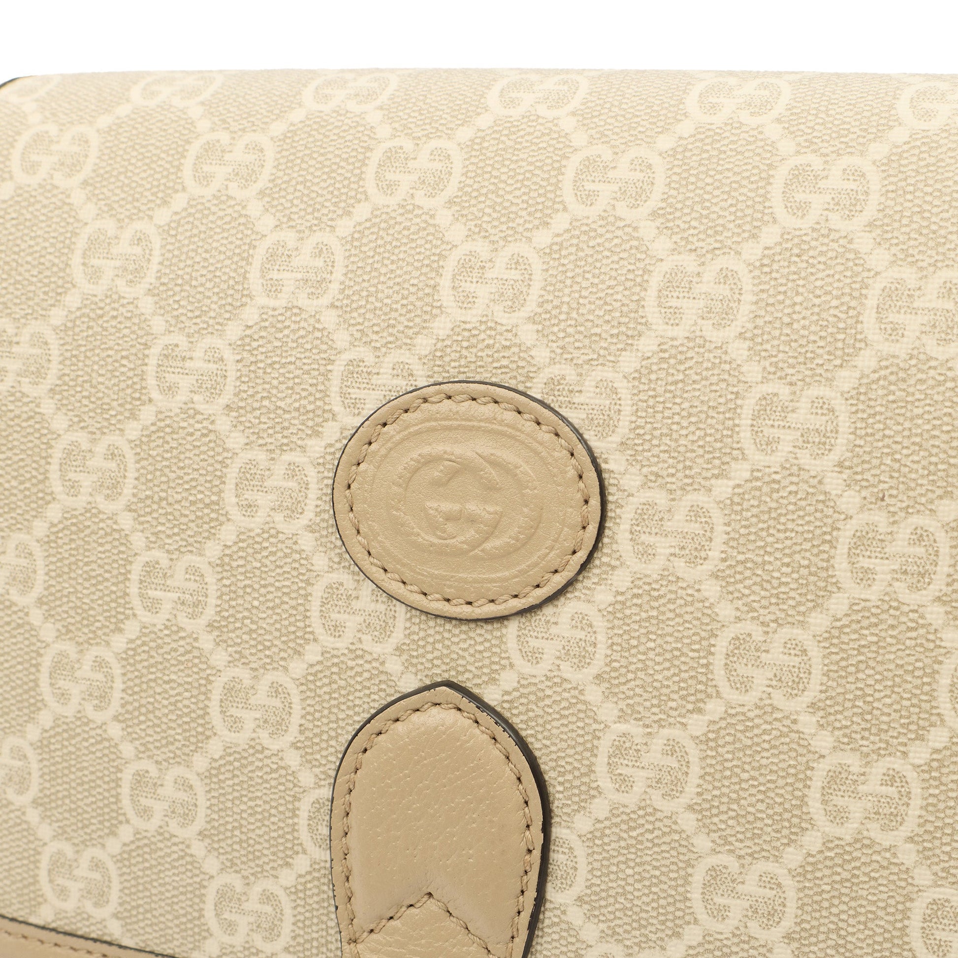 Gucci Cross Body Interlocking GG Shoulder Bag - Small in Neutral, Leather — Alternate View 12