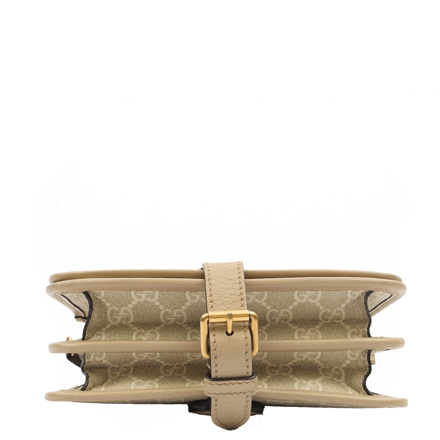 Gucci Cross Body Interlocking GG Shoulder Bag - Small in Neutral, Leather — Alternate View 16