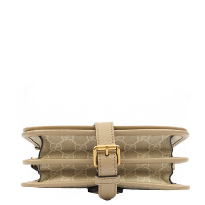 Gucci Cross Body Interlocking GG Shoulder Bag - Small in Neutral, Leather — Alternate View 16