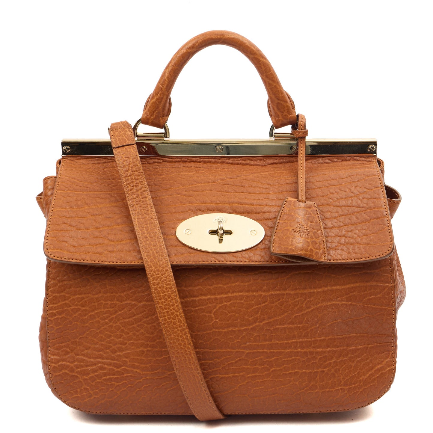 Mulberry Top Handle Suffolk - Large  in Ginger, Leather — Front View