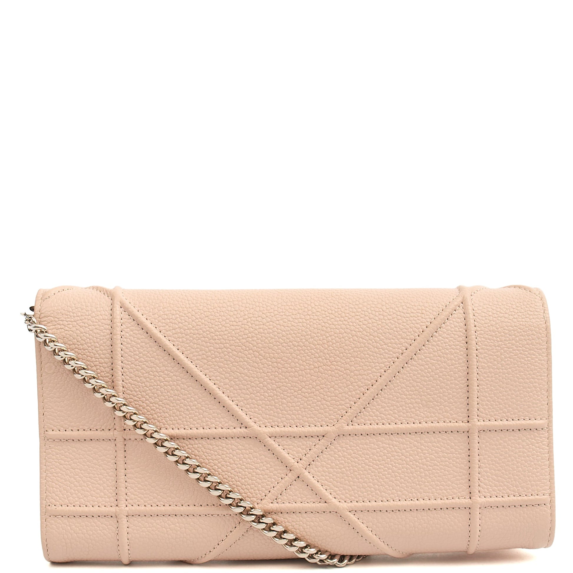 Christian Dior Cross Body Diorama WOC in Powder Pink, Calfskin — Back View