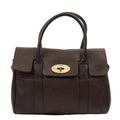 Mulberry Tote Bayswater- Small in Brown, Calfskin Leather — Front View