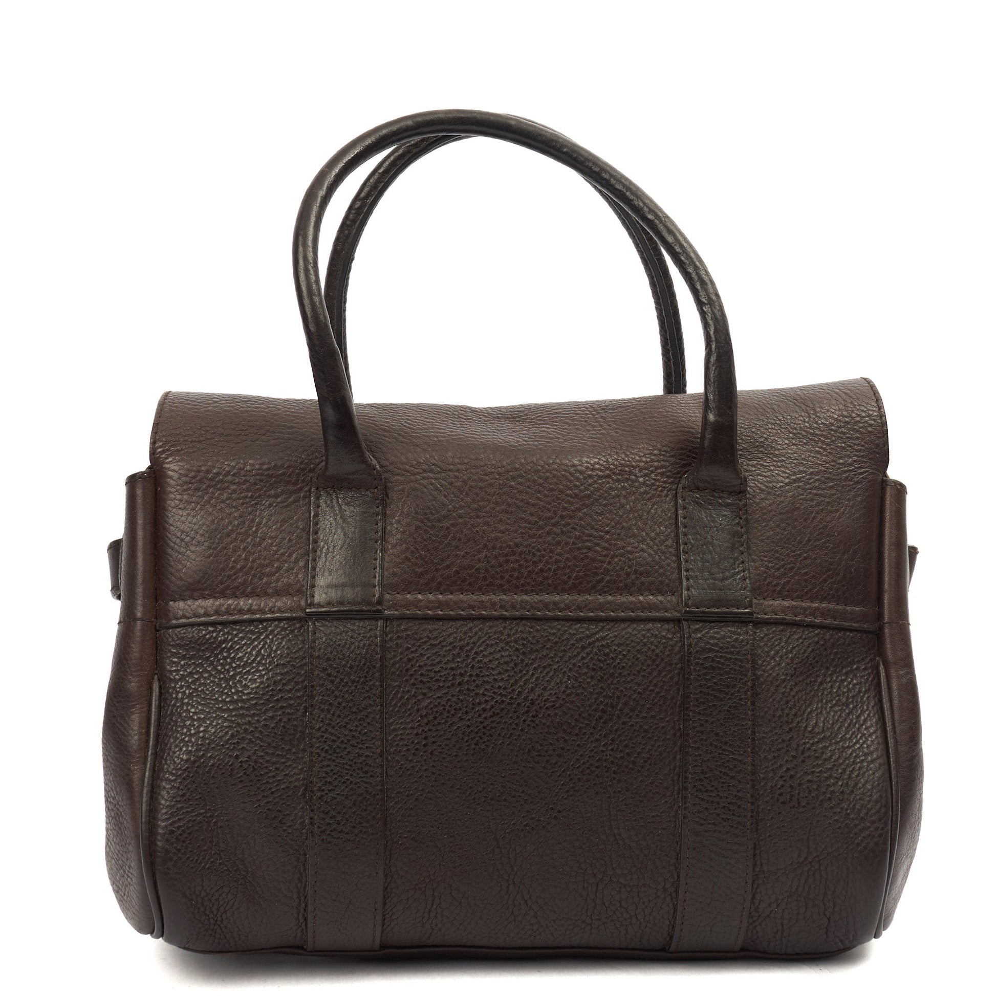 Mulberry Tote Bayswater- Small in Brown, Calfskin Leather — Top View