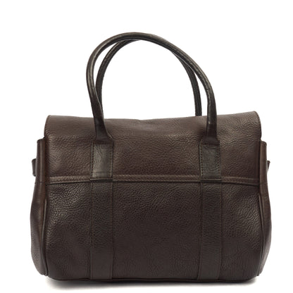 Mulberry Tote Bayswater- Small in Brown, Calfskin Leather — Top View