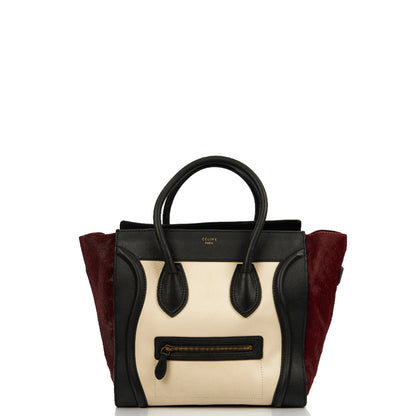 Celine Tote Luggage - Micro in Multi, Leather — Front View
