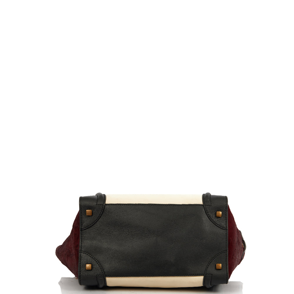 Celine Tote Luggage - Micro in Multi, Leather — Top View
