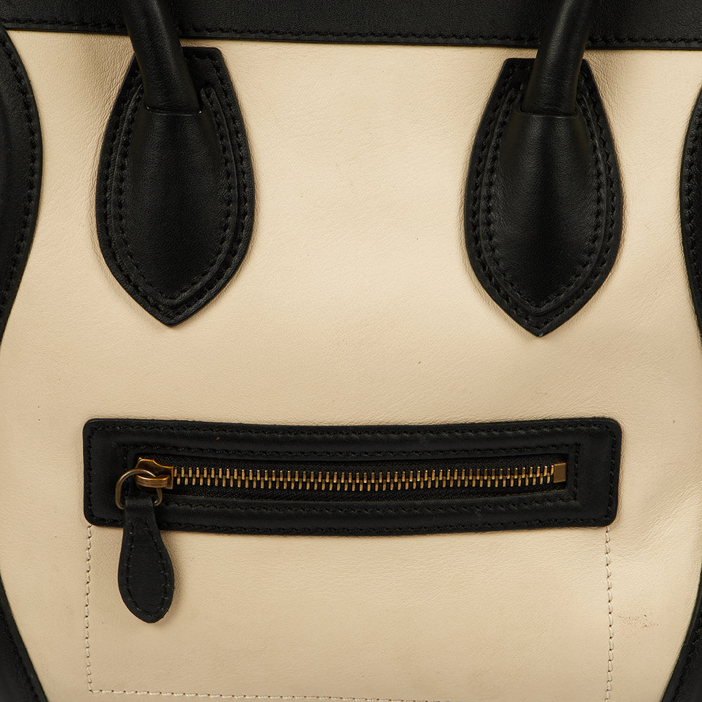 Celine Tote Luggage - Micro in Multi, Leather — Lifestyle View