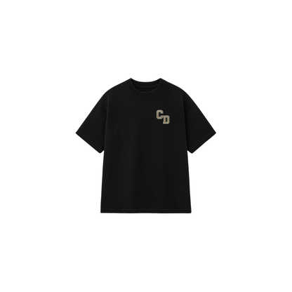 Cardair CD Logo T Shirt - Black — XS — Front View