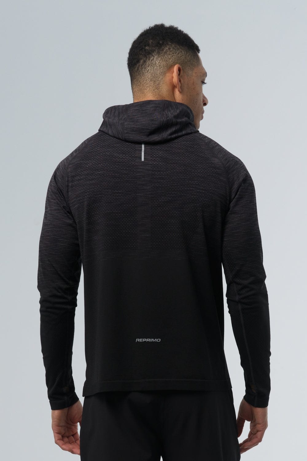 Reprimo Axis Half Zip Hoodie 'Black' — XS — Side View