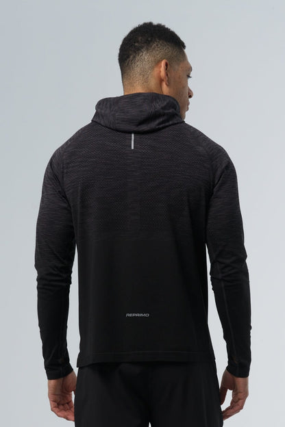 Reprimo Axis Half Zip Hoodie 'Black' — XS — Side View