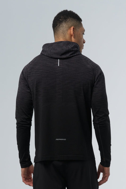 Reprimo Axis Half Zip Hoodie 'Black' — XS — Side View