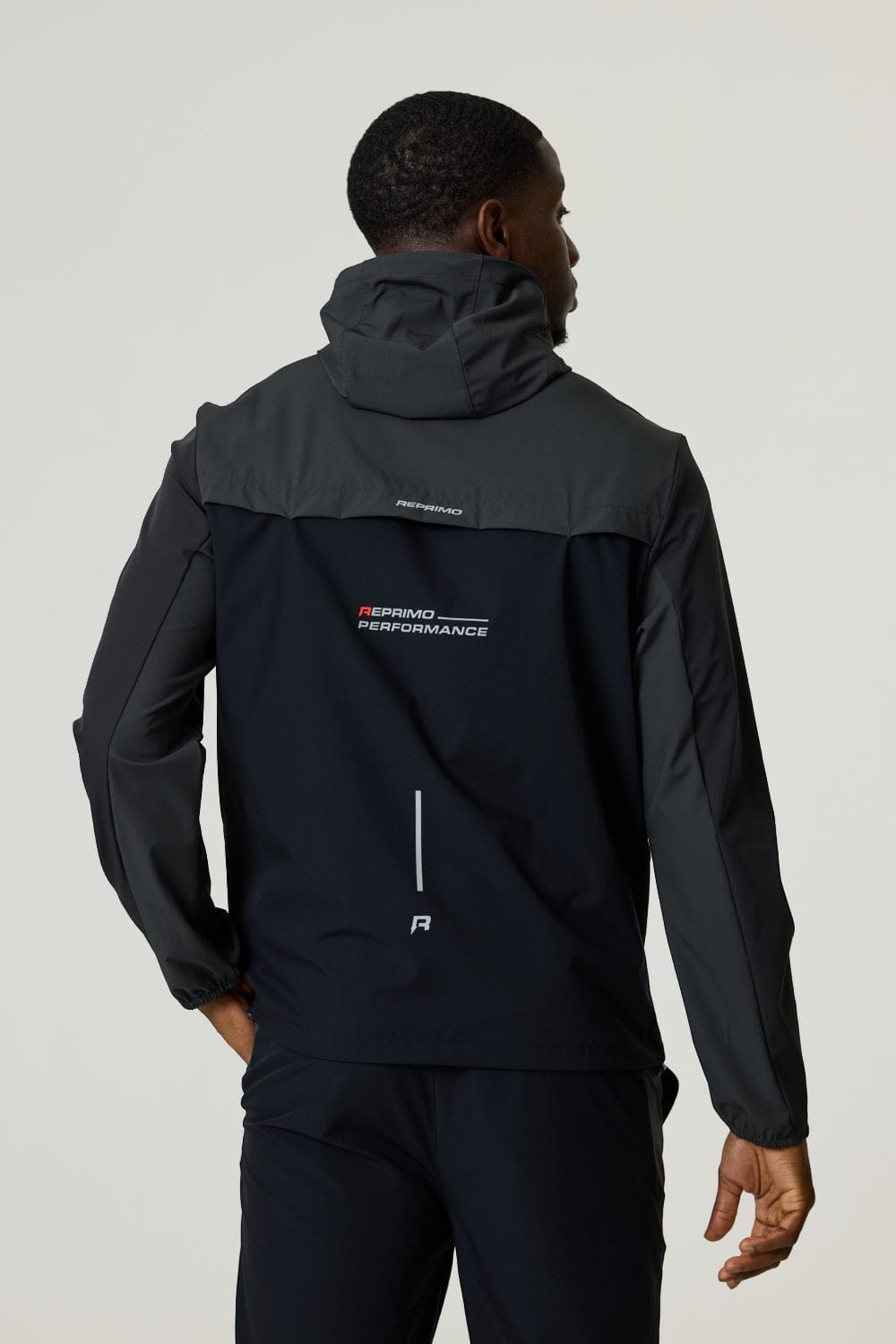 Reprimo RP Flight Windbreaker 'Black Red' — XS — Side View