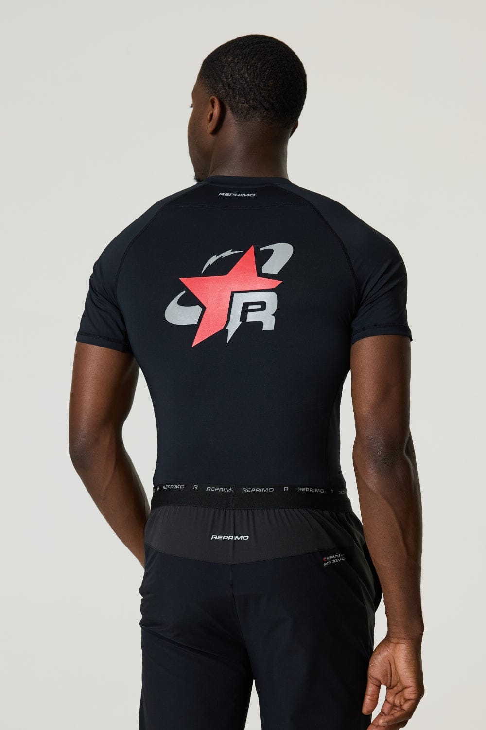 Reprimo RP Base-Layer T-Shirt 'Black Red' — XS — Side View
