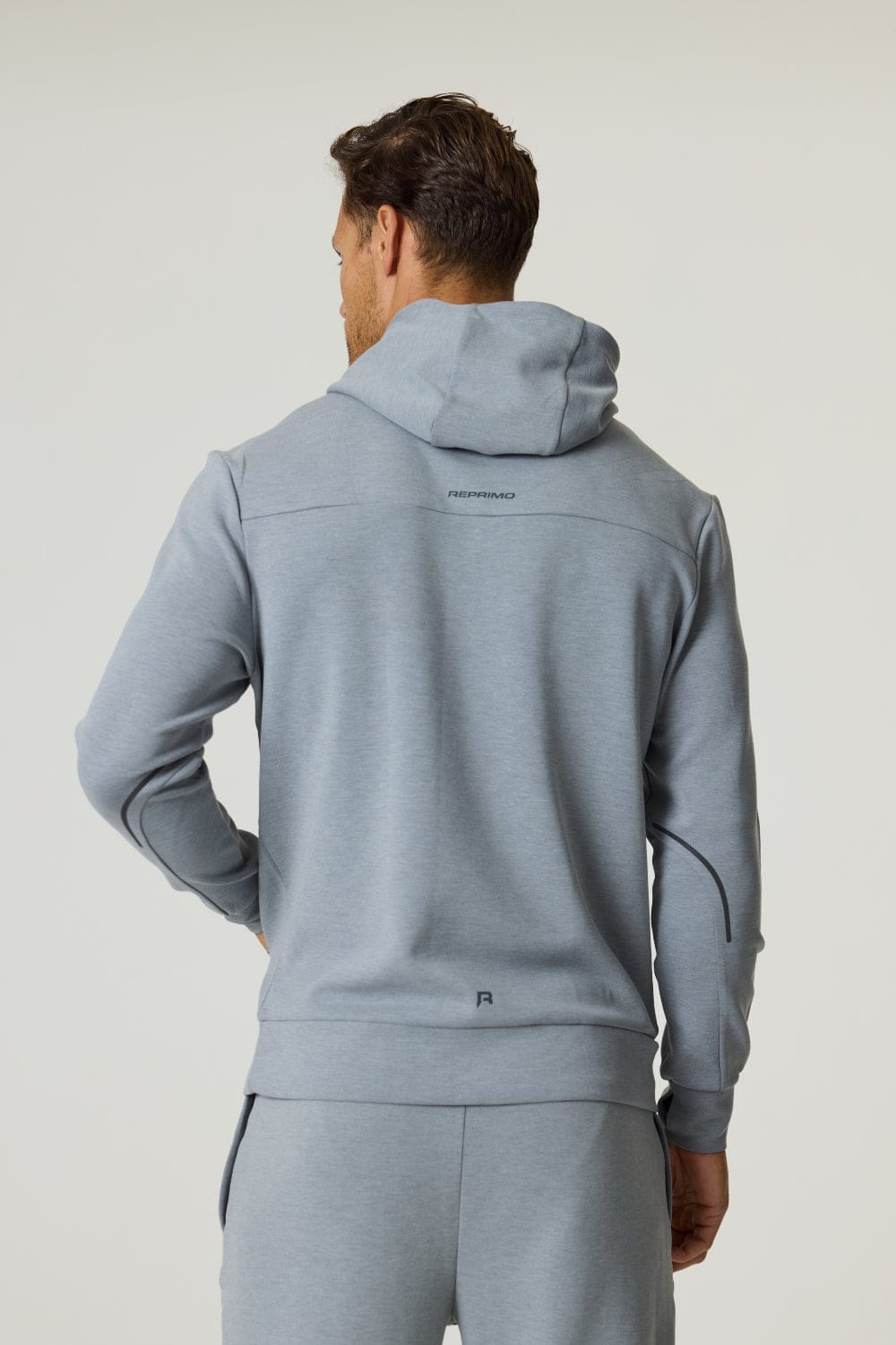 Reprimo Motion Hoodie 'Grey Marl' — XS — Side View
