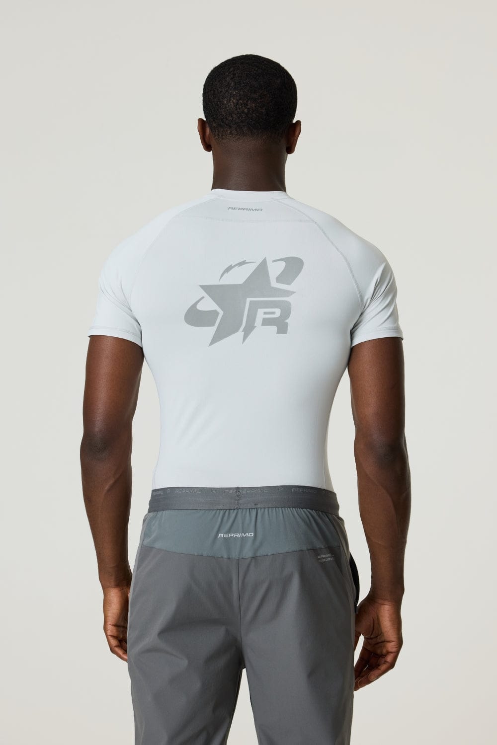 Reprimo RP Base-Layer T-Shirt 'Light Grey Reflective' — XS — Side View