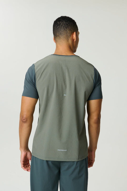 Reprimo Clima T-Shirt 'Dark Moss Khaki' — XS — Side View