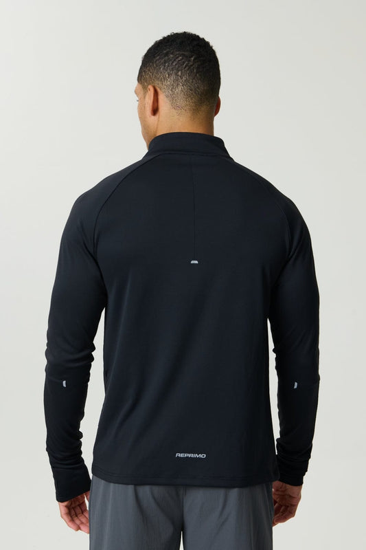 Reprimo Clima Quarter Zip 'Obsidian' — XS — Side View