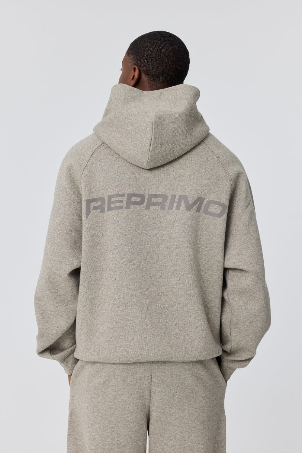 Reprimo Collective Hoodie 'Grey' — XS — Side View