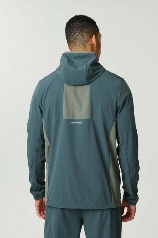 Reprimo Clima Shell Jacket 'Dark Moss Khaki' — XS — Side View