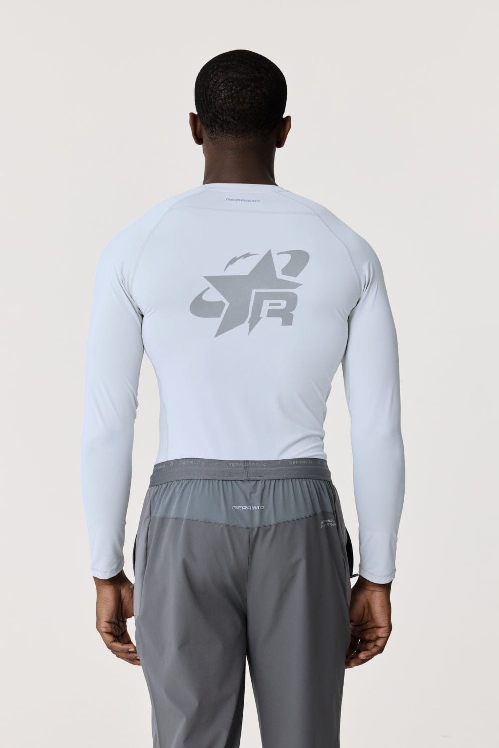 Reprimo Long Sleeve Base-Layer 'Light Grey' — XS — Side View