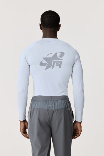 Reprimo Long Sleeve Base-Layer 'Light Grey' — XS — Side View