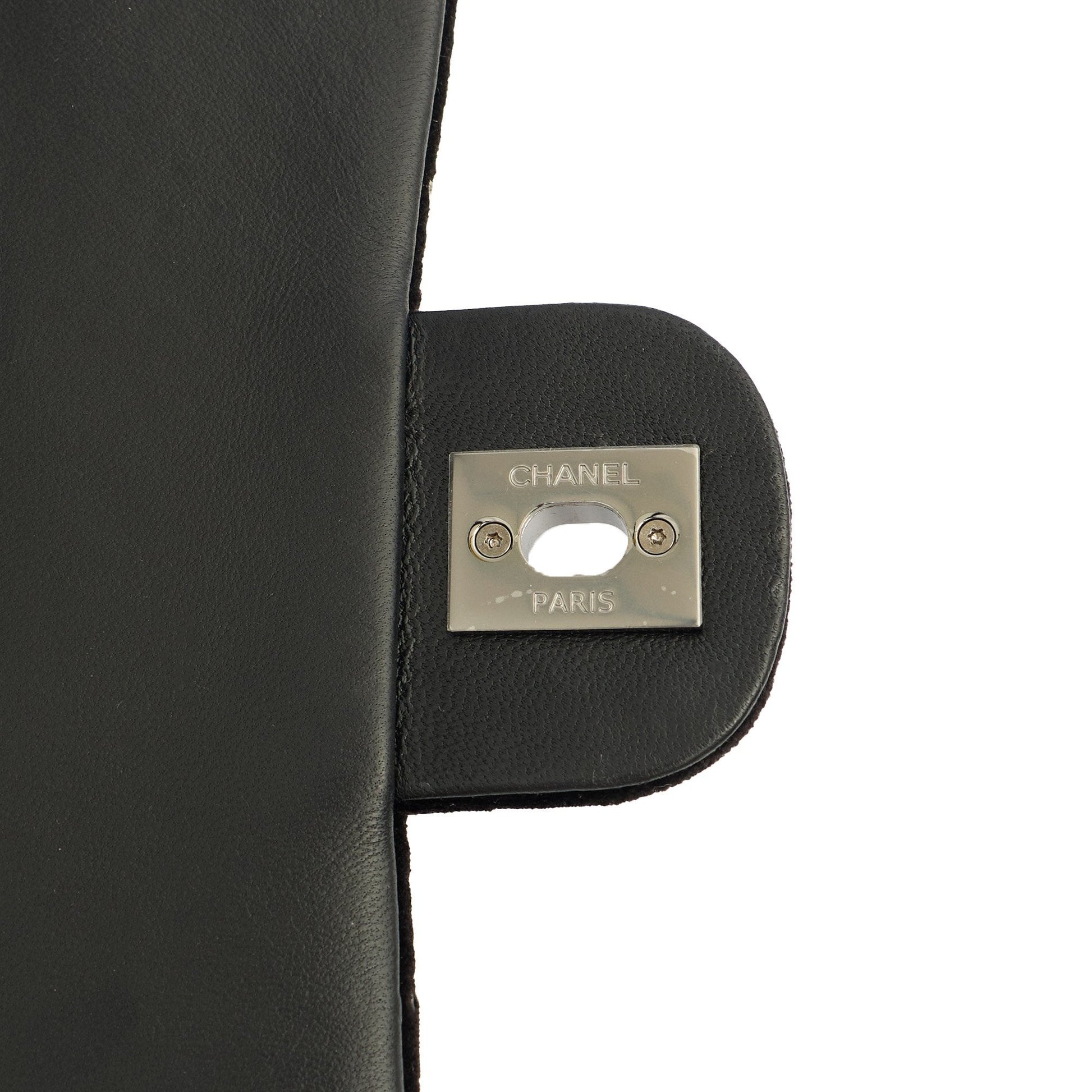 Chanel Shoulder Bag Flap Bag in Black, Velvet — Alternate View 17