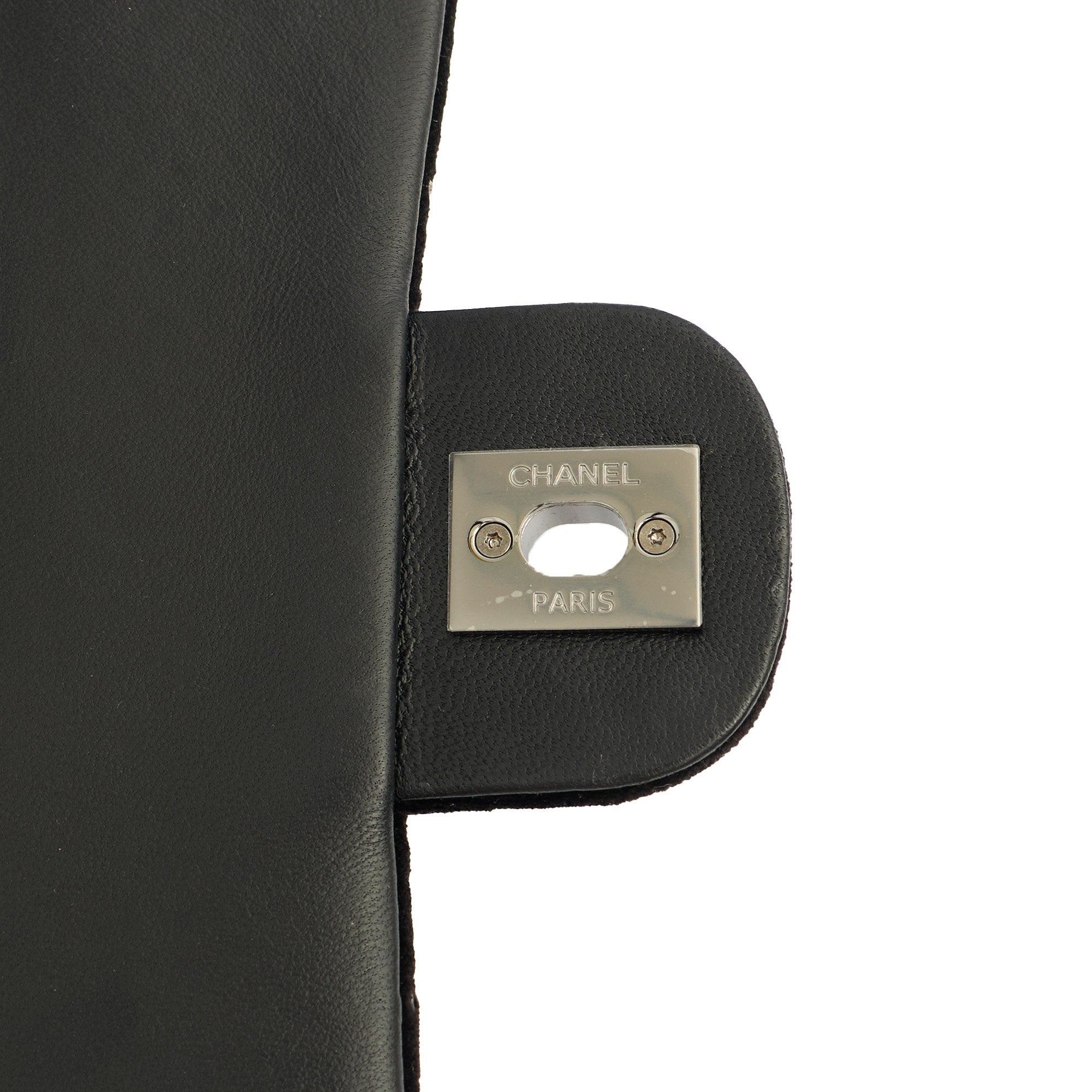 Chanel Shoulder Bag Flap Bag in Black, Velvet — Alternate View 17
