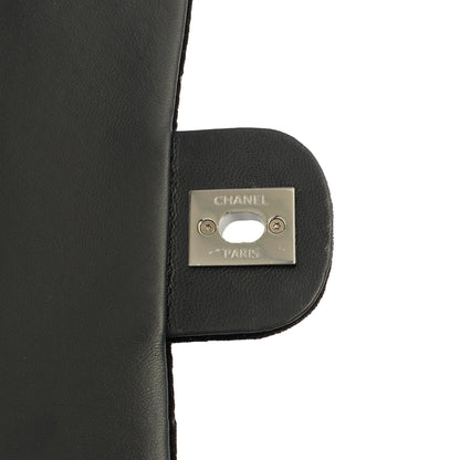 Chanel Shoulder Bag Flap Bag in Black, Velvet — Alternate View 26