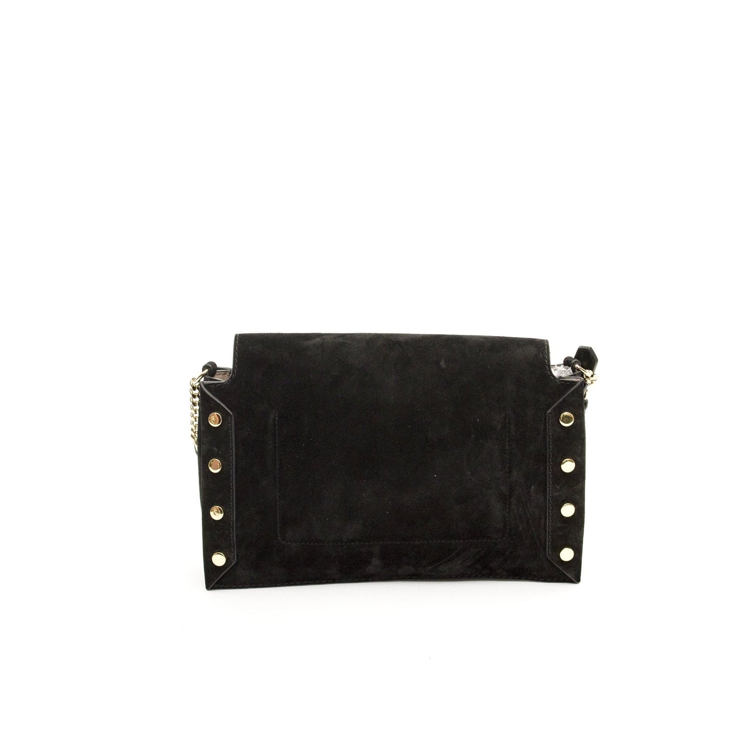 Jimmy Choo Cross Body Lockett  in Black, Suede — Detail View