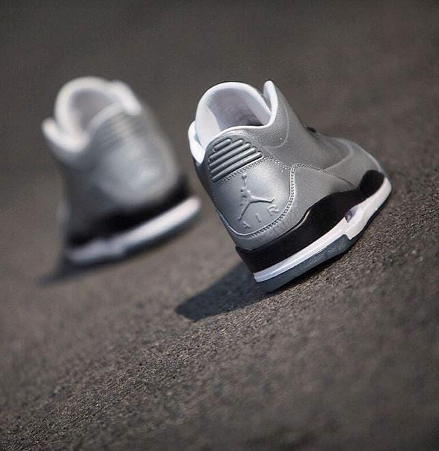 Air Jordan 3 '5Lab3' Reflect Silver — UK 3 | EU 35.5 | US 3.5 — Back View