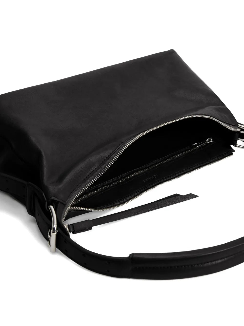 Lemaire Belted Leather Shoulder Bag — Same as shown — Size One Size — Top View