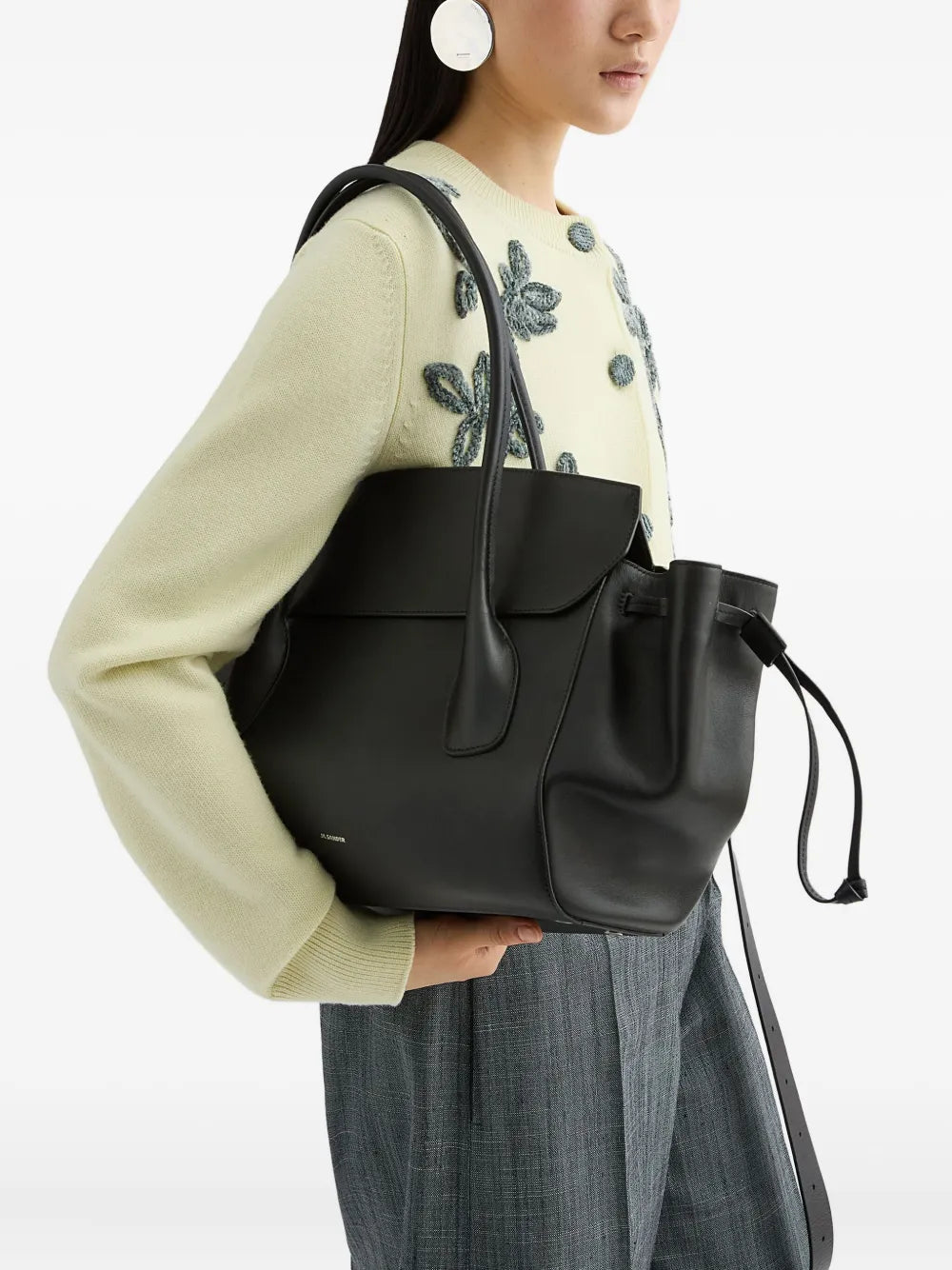 Jil Sander Small Voyage Shoulder Bag — Same as shown — Size One Size — Side View