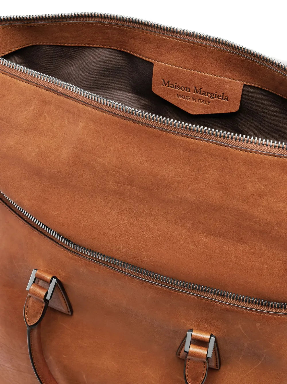 Maison Margiela Leather 5Ac Top Handle Shoulder Bag — Same as shown — Size One Size — Back View